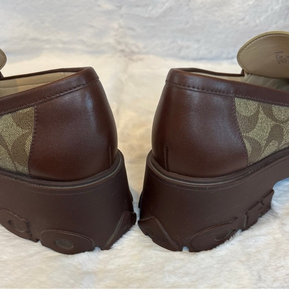Coach Women’s Brown and Tan Loafers - Picture 3 of 5